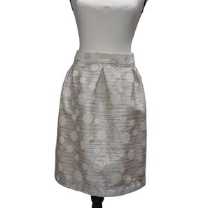 Metallic Polka Dot Jacquard Skirt, Maeve by Anthropologie